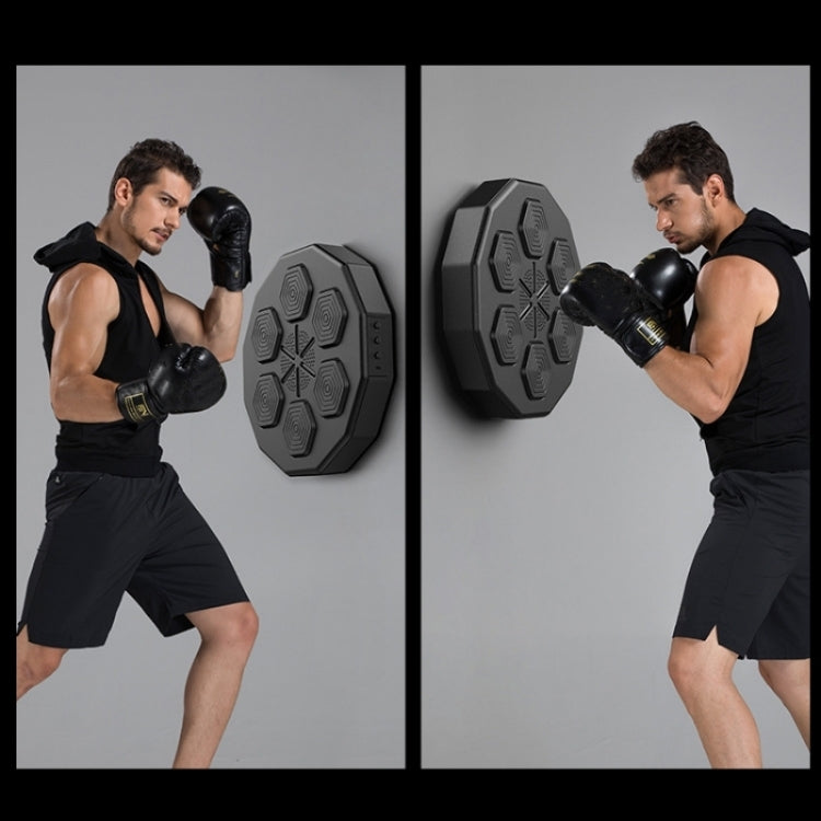 Bluetooth Intelligent Music Boxing Trainer Wall Mounted Electronic Boxing Practice, With Children Gloves, With Adult Red Gloves, With Adult Black Gloves