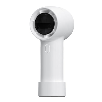 Outdoor Handheld Turbine Digital Display 100-Speed High-Speed Mini Fan, White, Black, Navy Blue