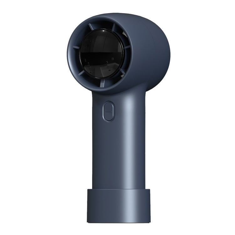 Outdoor Handheld Turbine Digital Display 100-Speed High-Speed Mini Fan, White, Black, Navy Blue