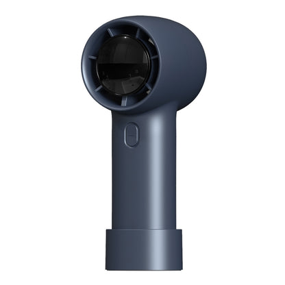 Outdoor Handheld Turbine Digital Display 100-Speed High-Speed Mini Fan, White, Black, Navy Blue
