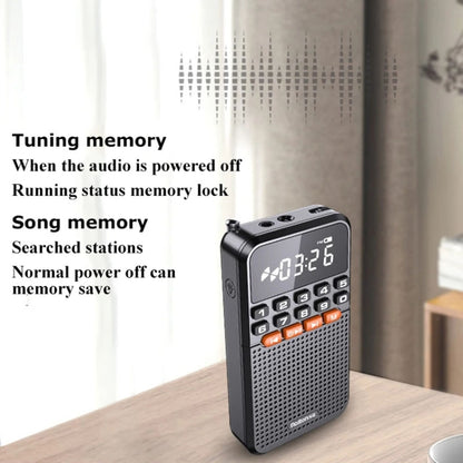 Rolton T1 Portable Radio Receiver Old People Singing Opera Player Mini Stereo Walkman