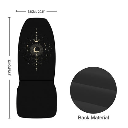 Car Universal Printed Seat Protector Automobile Decoration Supplies, Gold Moon