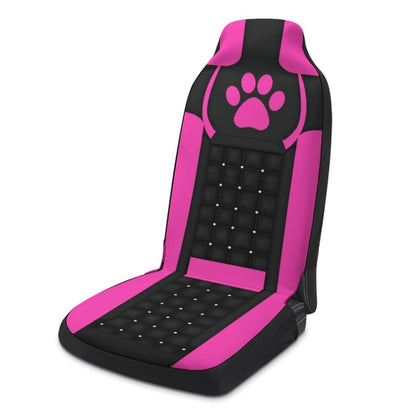 Car Universal Printed Seat Protector Automobile Decoration Supplies, Pink Footprints