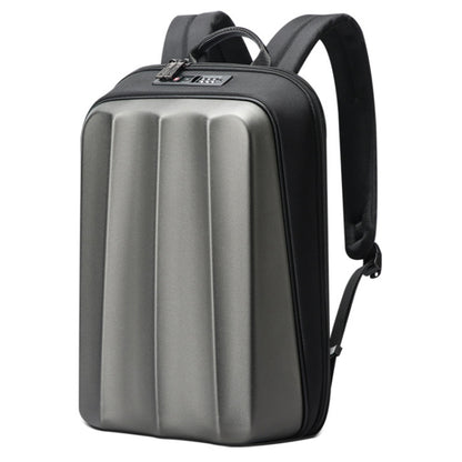 Bopai 61-122579 Large Capacity Hard Shell Password Lock Waterproof Business Laptop Backpack, (Grey)