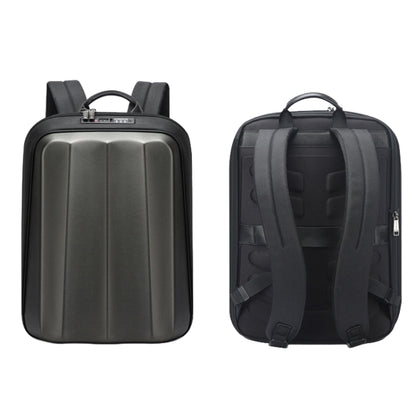 Bopai 61-122579 Large Capacity Hard Shell Password Lock Waterproof Business Laptop Backpack, (Grey)