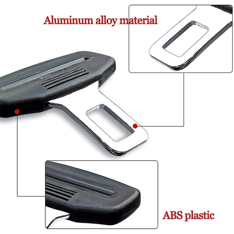 Car Seat Belt 2.1 Curved Lock Tongue Male Buckle Accessories