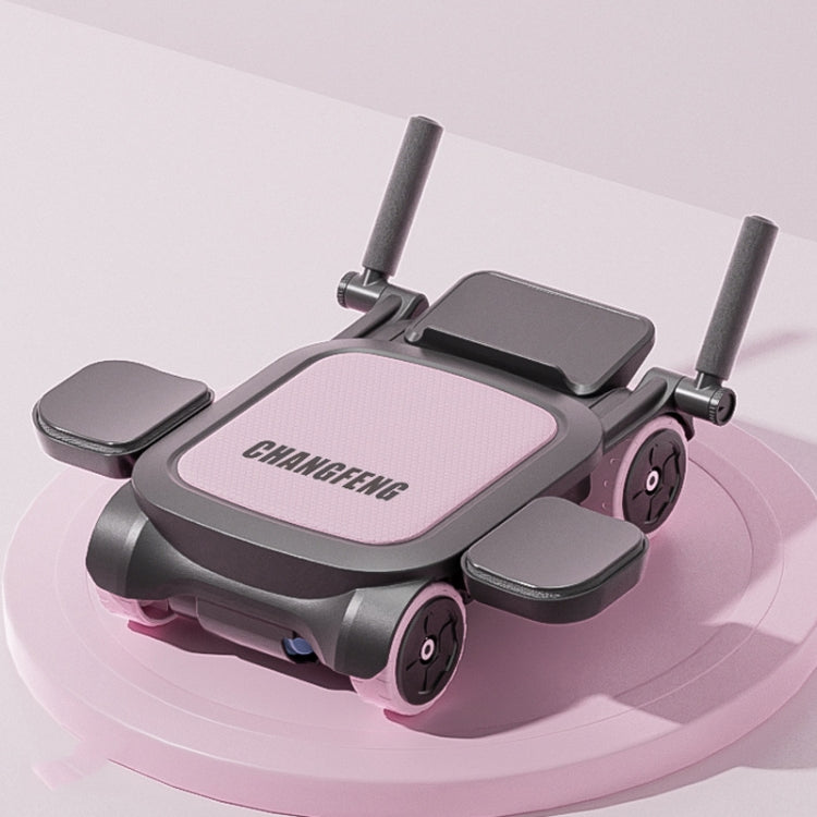 CHANGFENG Four-wheel Abdominal Roller With Elbow Support & Phone Bracket Fitness Equipment