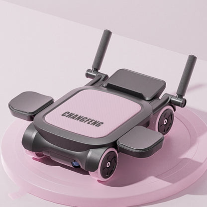 CHANGFENG Four-wheel Abdominal Roller With Elbow Support & Phone Bracket Fitness Equipment