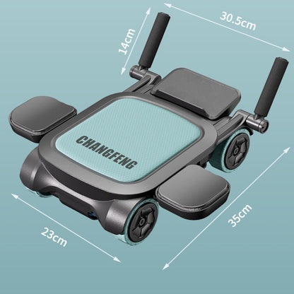 CHANGFENG Four-wheel Abdominal Roller With Elbow Support & Phone Bracket Fitness Equipment