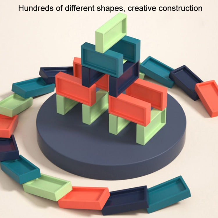 Children Dominoes Toy Train Electrical Music Light Train Automatic Casting Tokens Toy