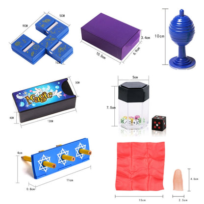 Children Magic Props Gift Set Students Festival Talent Toys Magic Box, 4 In 1, 5 In 1, 7 In 1