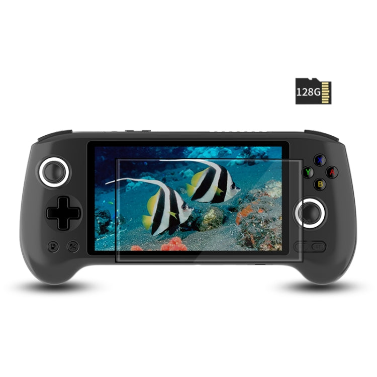 ANBERNIC RG556 Handheld Game Console Android 13 System 5.48-Inch AMOLED Screen WIFI Bluetooth Game Player, 128GB+128GB, 128GB+256GB