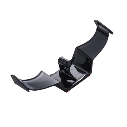 Car Mini Rear Wing Without Punching Decorative Stickers, Black Without Wind Blades, White Without Wind Leaves, Red Without Wind Leaves, Black With Wind Leaves, White With Wind Leaves, Red With Wind Leaves