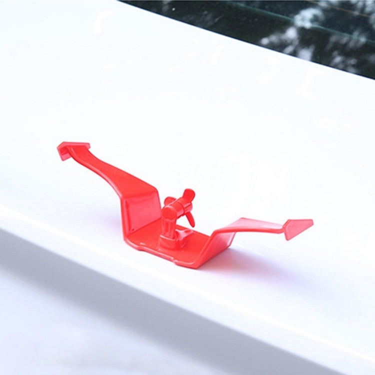 Car Mini Rear Wing Without Punching Decorative Stickers, Black Without Wind Blades, White Without Wind Leaves, Red Without Wind Leaves, Black With Wind Leaves, White With Wind Leaves, Red With Wind Leaves