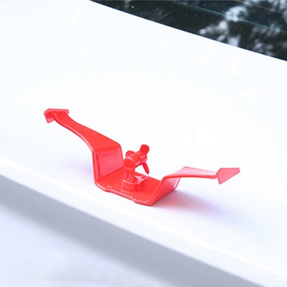 Car Mini Rear Wing Without Punching Decorative Stickers, Black Without Wind Blades, White Without Wind Leaves, Red Without Wind Leaves, Black With Wind Leaves, White With Wind Leaves, Red With Wind Leaves