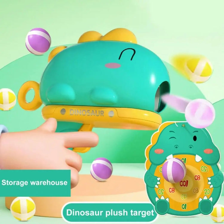 Children Dinosaur Sticky Balls Target Shooting Parent-child Interactive Outdoor Sports Toy, Triceratops Green, Triceratops Pink, Dinosaur Green, Dinosaur Red
