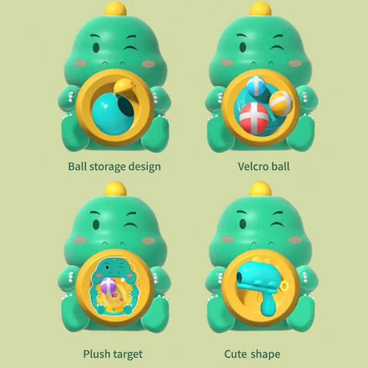 Children Dinosaur Sticky Balls Target Shooting Parent-child Interactive Outdoor Sports Toy, Triceratops Green, Triceratops Pink, Dinosaur Green, Dinosaur Red