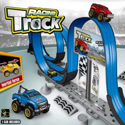 Children Anti-gravity Track Car Assembly Toys DIY Inertia Rebound Magnetic Levitation Racing Car, 85cm, 230cm, 440cm