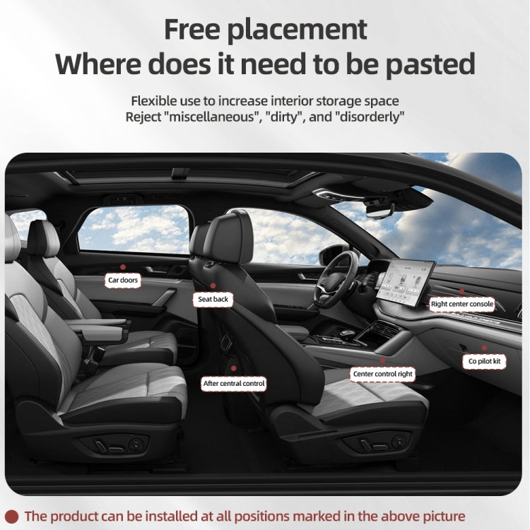 Adhesive Multifunctional Storage Bag for Car Center Console