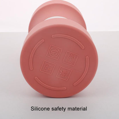 650ml Large Capacity Sports Silicone Water Bottle Foldable Fitness Dumbbell Water Mug