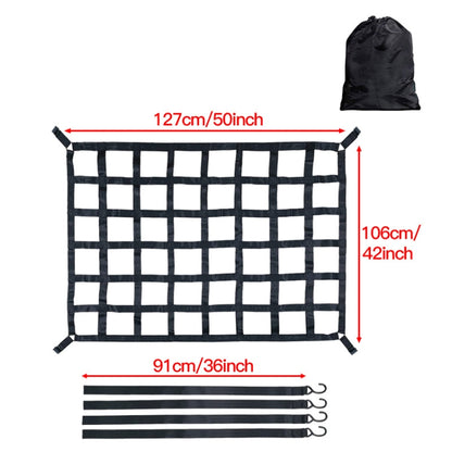 Truck Bed Cargo Net Pickup Bed Netting Strap, 127x106cm, 167x127cm, 208x127cm
