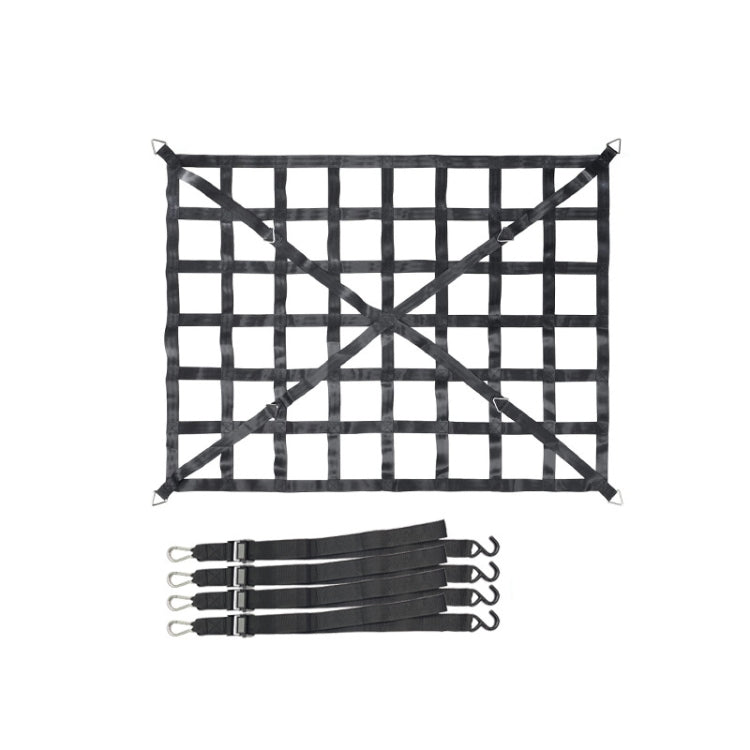 Truck Bed Cargo Net Pickup Bed Netting Strap, 127x106cm, 167x127cm, 208x127cm