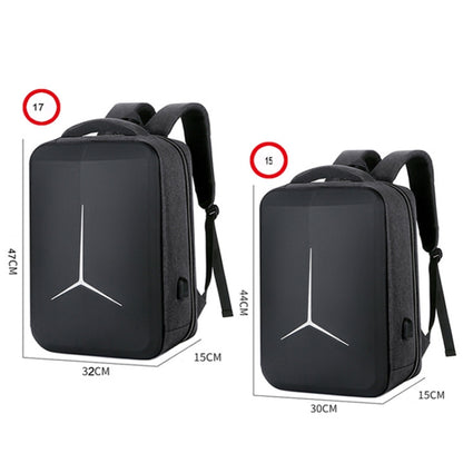 Multifunctional Waterproof Business Sports Laptop Backpack with USB Port, 15 inch, 17 inch
