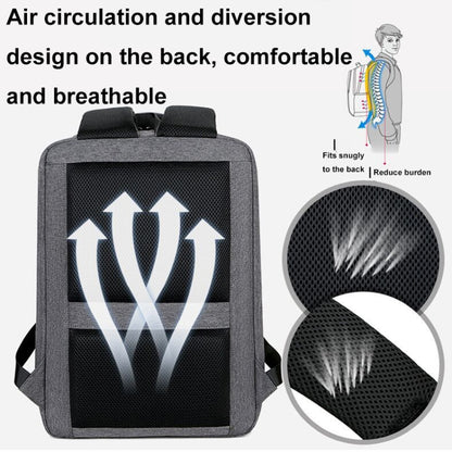 Multifunctional Waterproof Business Sports Laptop Backpack with USB Port, 15 inch, 17 inch