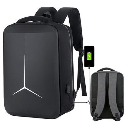 Large-Capacity Waterproof Business Commuter Laptop Backpack with USB Port, 15 inch