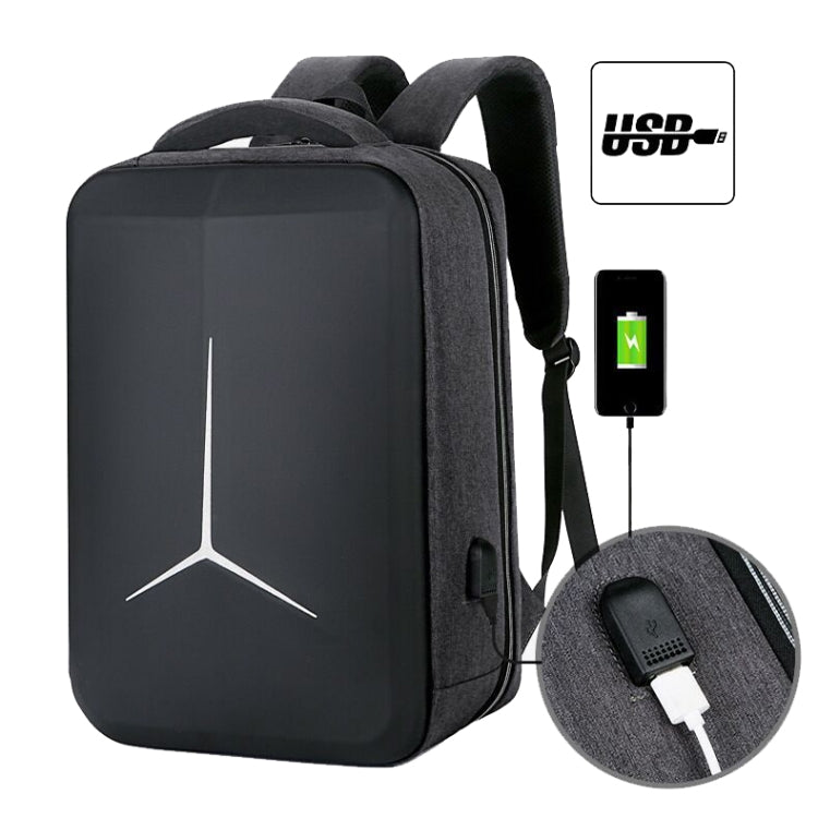 Large-Capacity Waterproof Business Commuter Laptop Backpack with USB Port, 15 inch