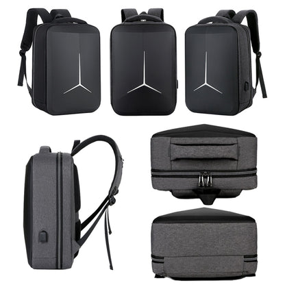 Large-Capacity Waterproof Business Commuter Laptop Backpack with USB Port, 15 inch