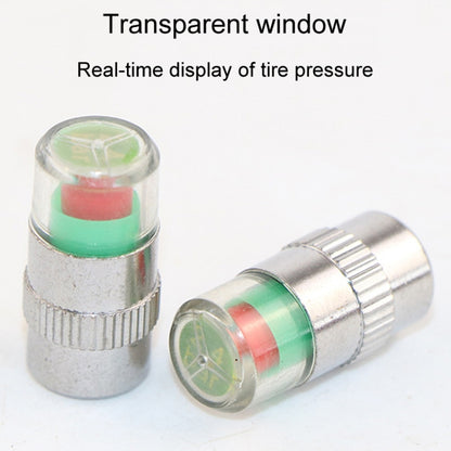 4pcs /Set Vehicle Tire Valve Caps High Precision Tire Pressure Monitoring Warning Cap, Plastic Core