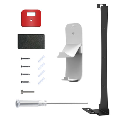 For PS5 Slim JYS-P5193 Console Wall Mount Hanging Storage Rack With Headphone Grip Organizer, For PS5 Slim (Black)