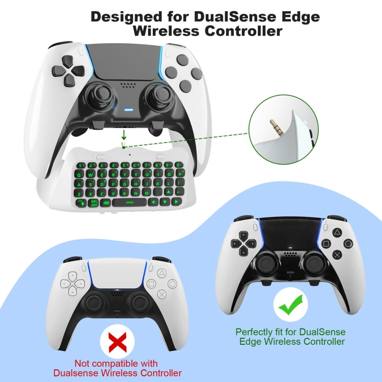 For PS5 JYS-P5172 Gamepad Wireless Bluetooth External Keyboard, Without Gamepad, JYS-P5172 (Black), JYS-P5172 (White)