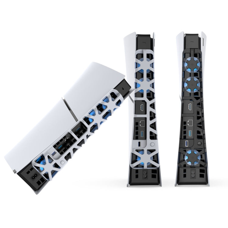 For PS5 Slim DOBE TP5-3538 Host Rear Blu-ray Fan Thermal Cooling Fan, DOBE TP5-3538 (Black), DOBE TP5-3538 (White)