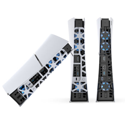 For PS5 Slim DOBE TP5-3538 Host Rear Blu-ray Fan Thermal Cooling Fan, DOBE TP5-3538 (Black), DOBE TP5-3538 (White)