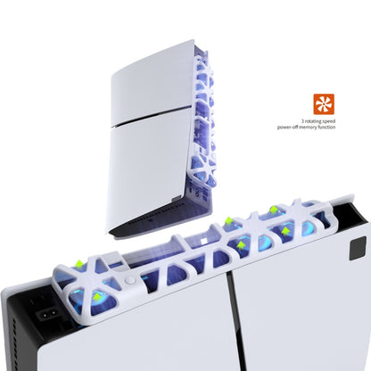 For PS5 Slim DOBE TP5-3538 Host Rear Blu-ray Fan Thermal Cooling Fan, DOBE TP5-3538 (Black), DOBE TP5-3538 (White)