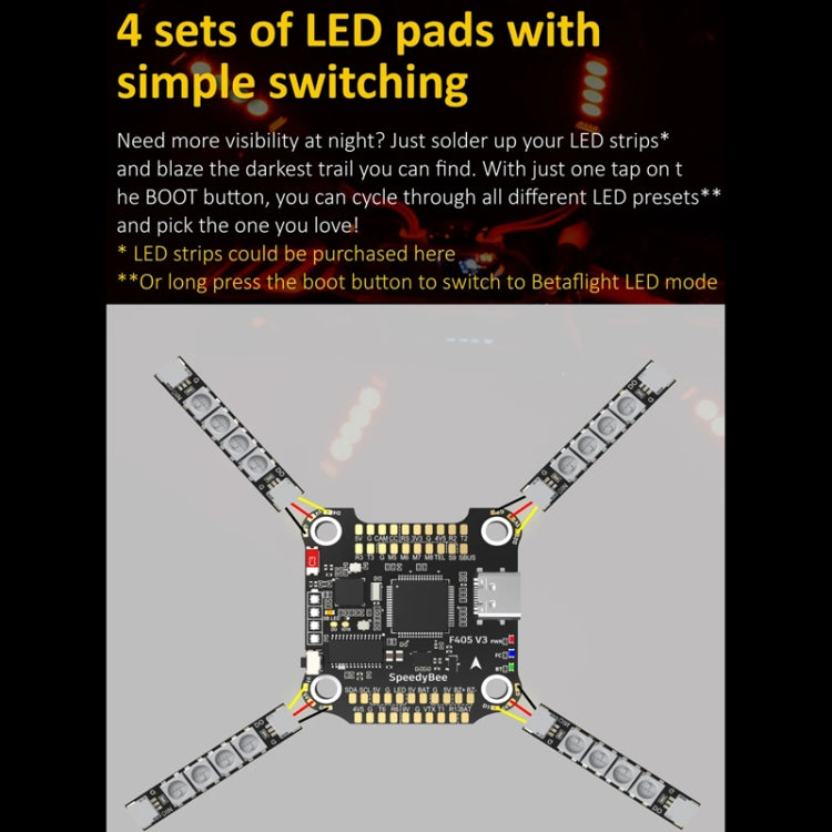3-6S Lipo Barometer For RC Drone, SpeedyBee BLS 50A 4-in-1 ESC