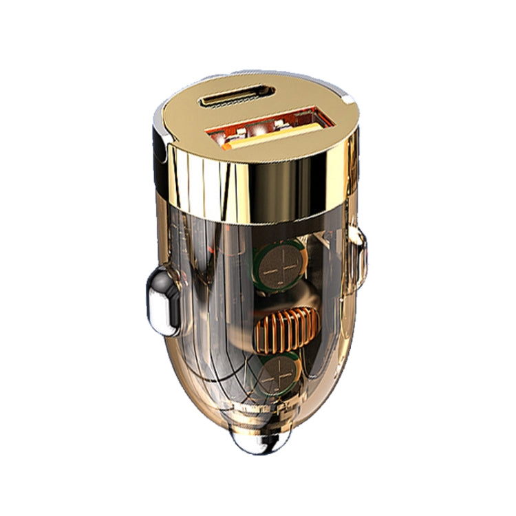 Vehicle Mini Invisible Dual-Port Charger Car Cigarette Lighter, 120W