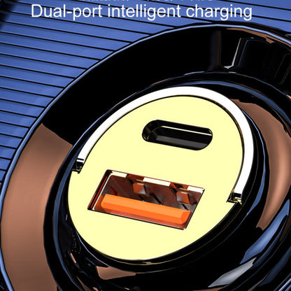 Vehicle Mini Invisible Dual-Port Charger Car Cigarette Lighter, 120W