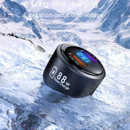 Vehicle Mini Fast Charging Charger Car One To Two Cigarette Lighter, 88W