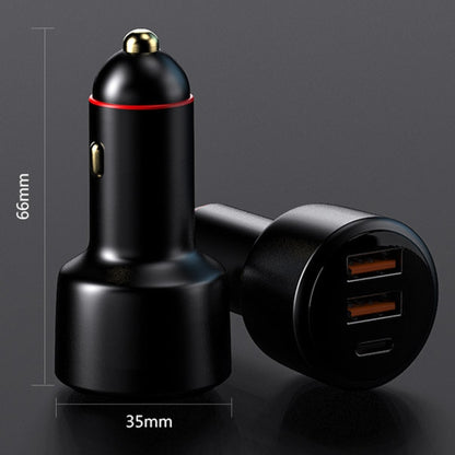 Vehicle Mini Fast Charging Charger Car One To Three Cigarette Lighter, 300W