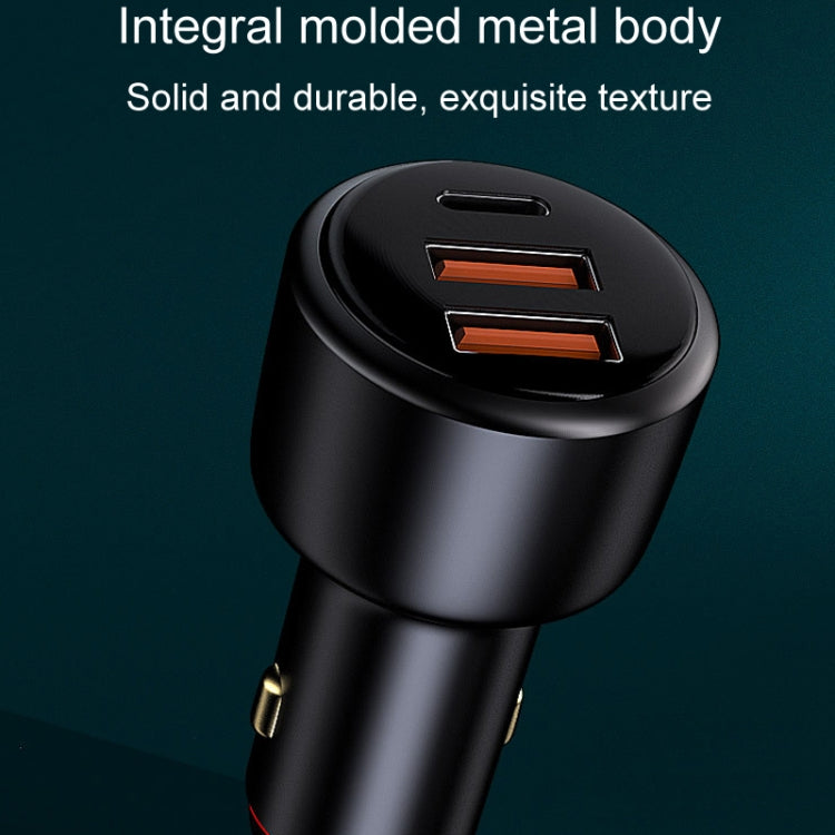 Vehicle Mini Fast Charging Charger Car One To Three Cigarette Lighter, 300W