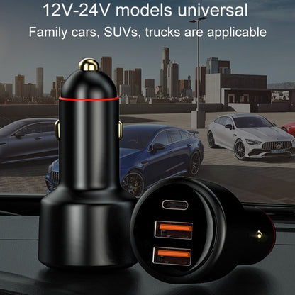 Vehicle Mini Fast Charging Charger Car One To Three Cigarette Lighter, 300W