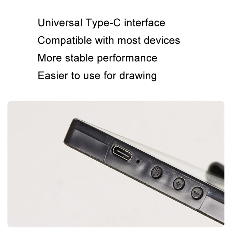 A3-D28B LED Smart Charging Copy Desk Line Drawing Hand Drawing Transparency Copy Platform, With 1m Type-C Line, With 1m Type-C Line+Removable Clip