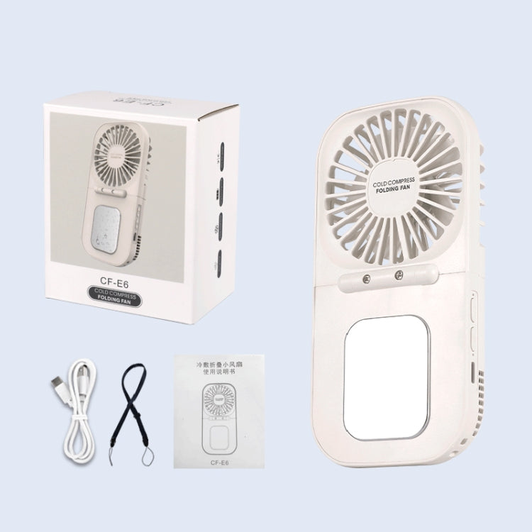 USB Charging Folding Outdoor Handheld Mini Cold Compress Fan Desktop Cooling Fan