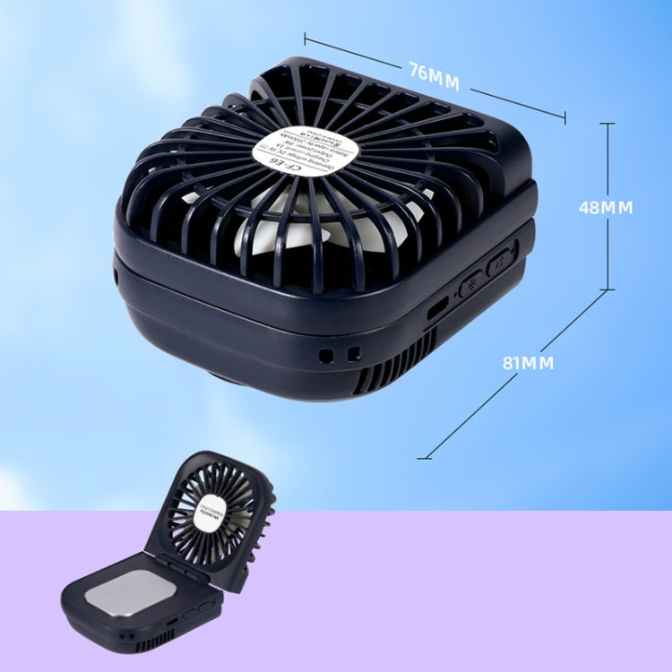 USB Charging Folding Outdoor Handheld Mini Cold Compress Fan Desktop Cooling Fan