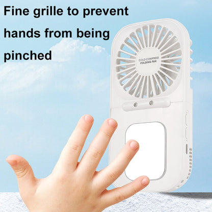 USB Charging Folding Outdoor Handheld Mini Cold Compress Fan Desktop Cooling Fan