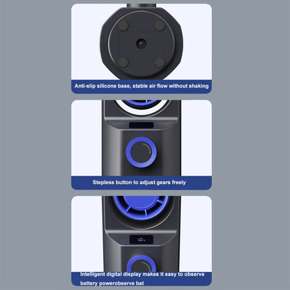 Intelligent Digital Display 100-Speed Stepless Speed Desktop Shaking Head Tower Fan