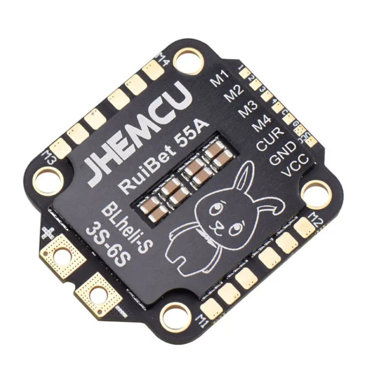 4 In 1 Brushless ESC 3-6S 30.5X30.5 M4 BLHELI_S Dshot600 ESC for RC FPV, JHEMCU RuiBet  45A, JHEMCU RuiBet  55A